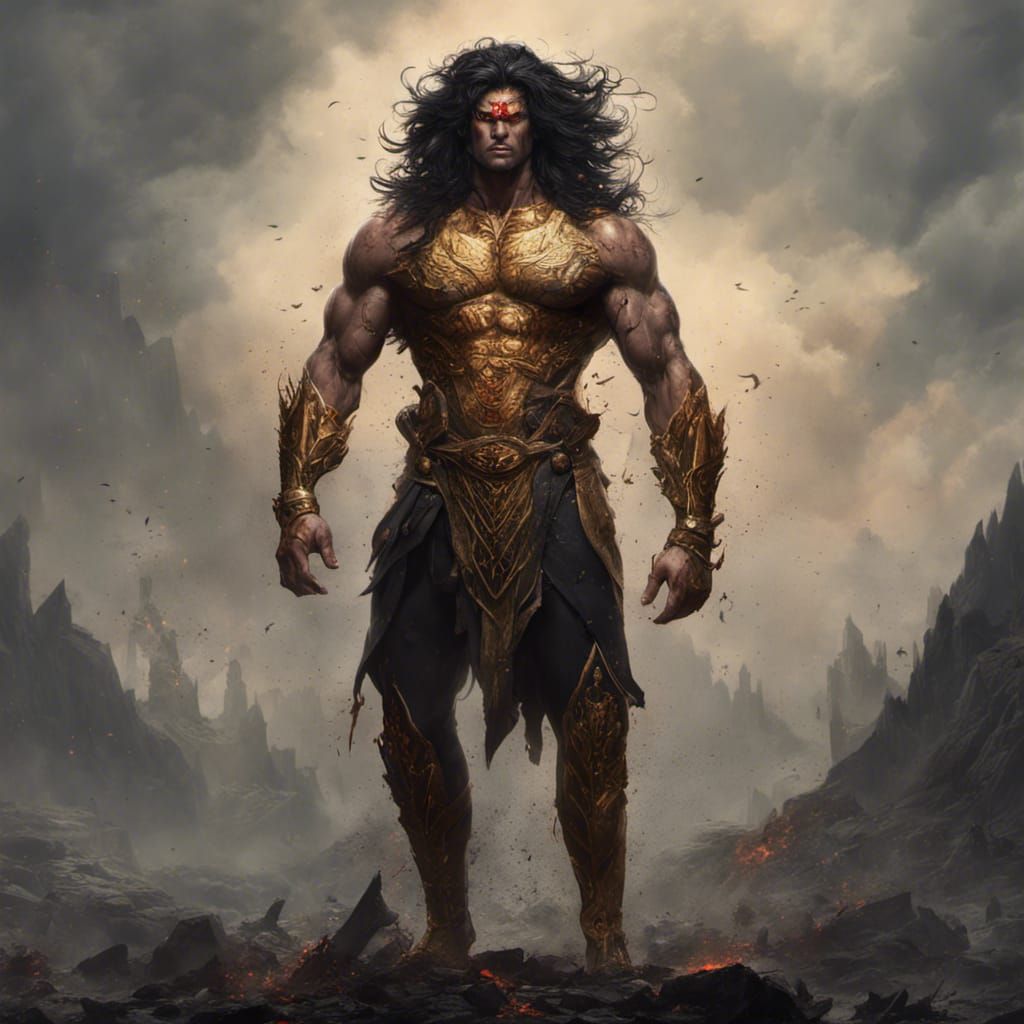 Tall man with muscle