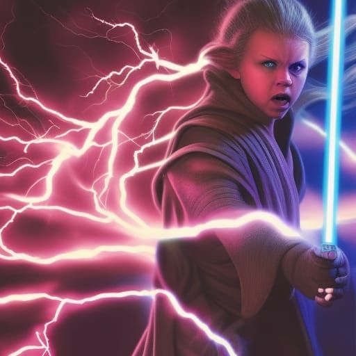 Baby Yoda Wields Dark Side Lightning