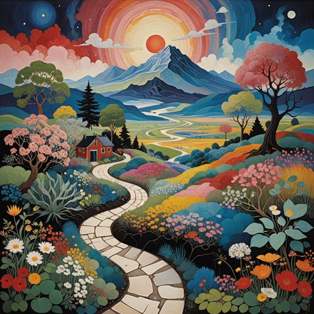 Ethereal Heart Form in Vibrant, Ombre-Inspired Colors