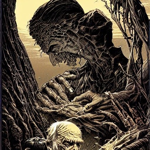 Mother Goddess in Comic Book Art Style