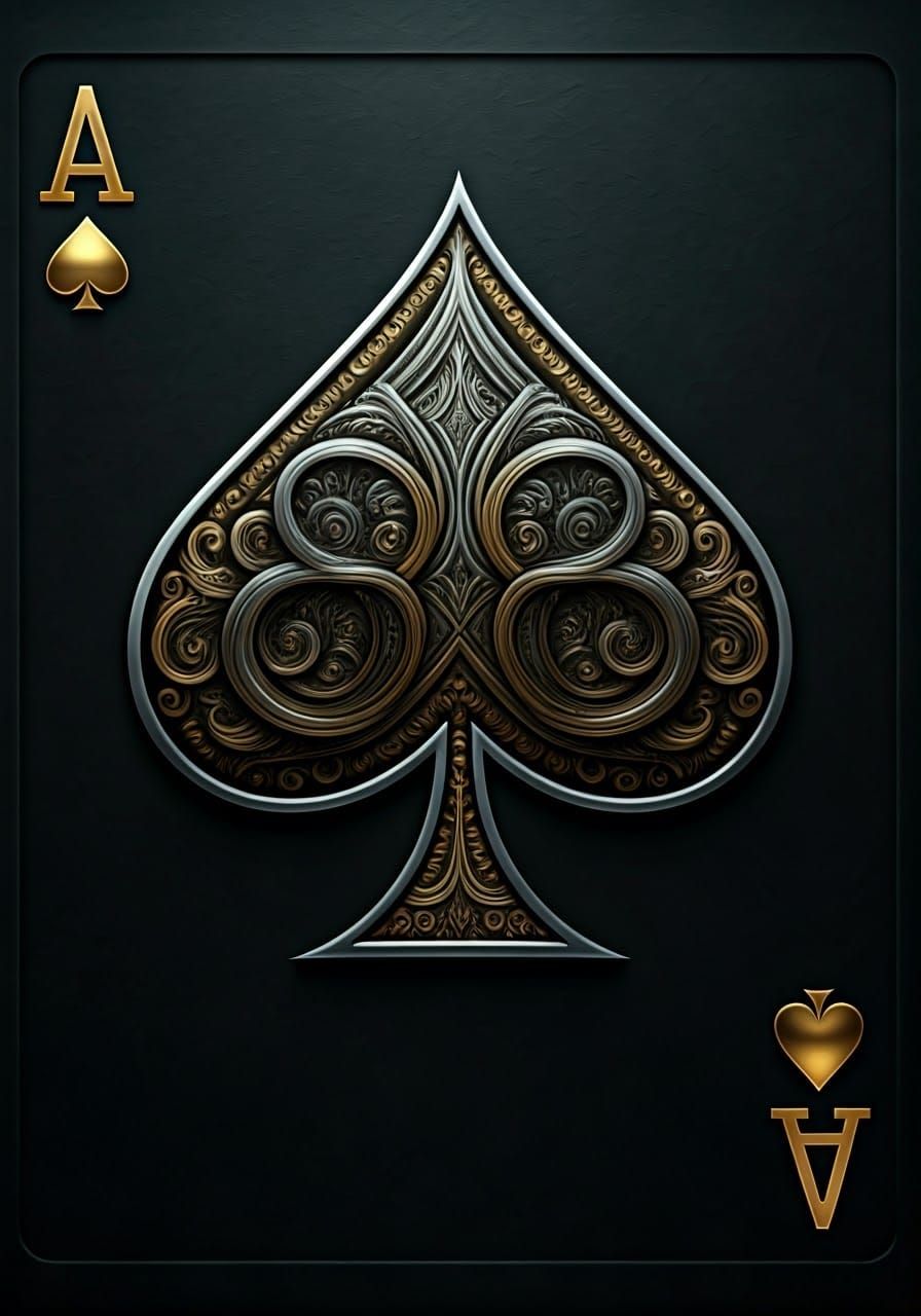 Regal Ace of Spades in Metallic Glory