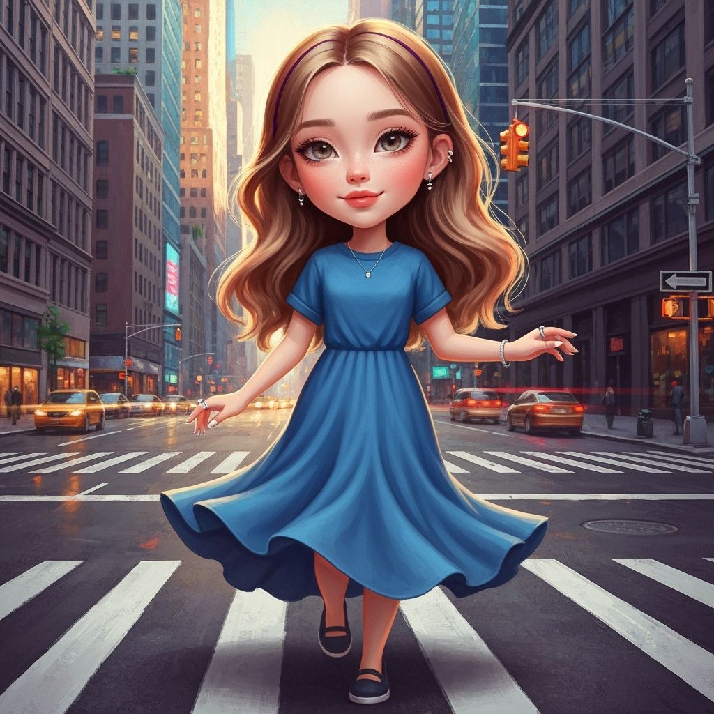 Chibi Girl Dancing in NYC Streets