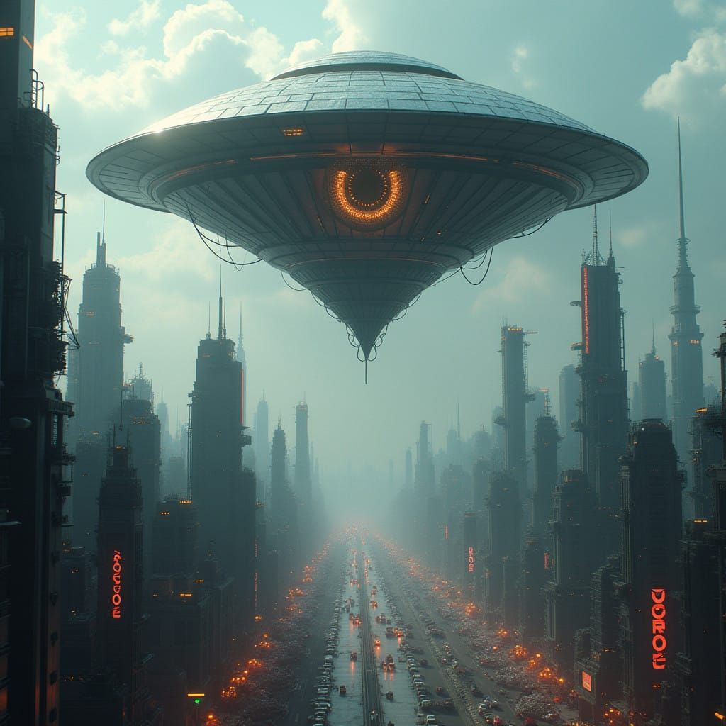 Up here in space I'm looking down on you, My laser's trace E...