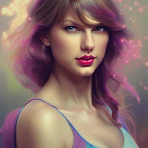 Pastel Portrait with Dynamic Lighting