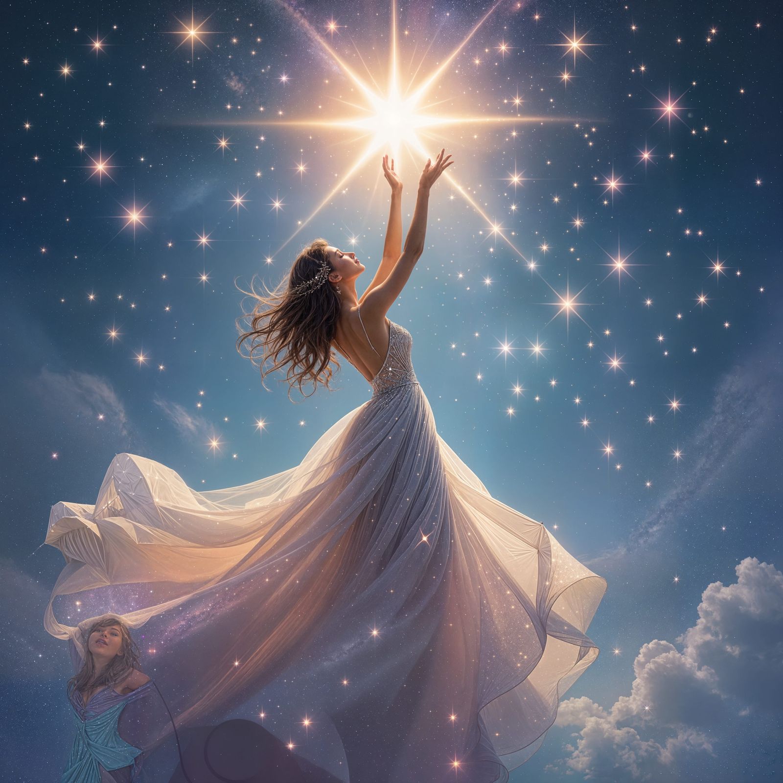 Dreamlike Starry Scene Inspired by Children's Rhyme