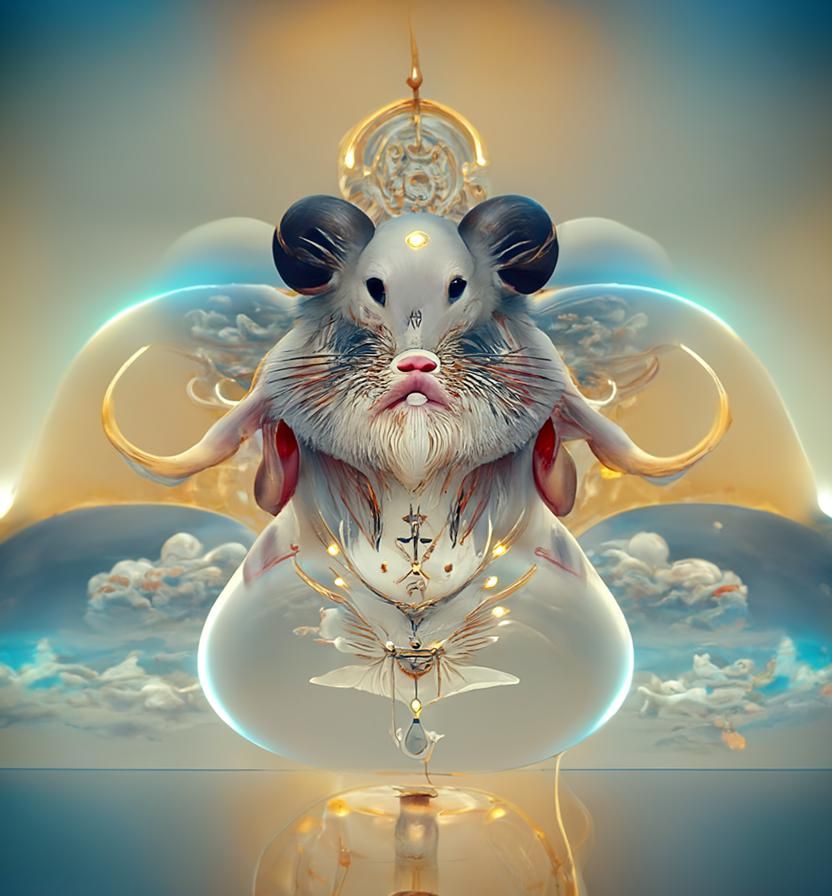 Celestial Mouse Divinity: Photorealistic Anthropomorphic Por...