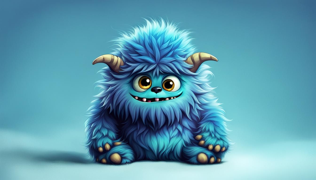 Cute Furry Monster: A Whimsical Creation