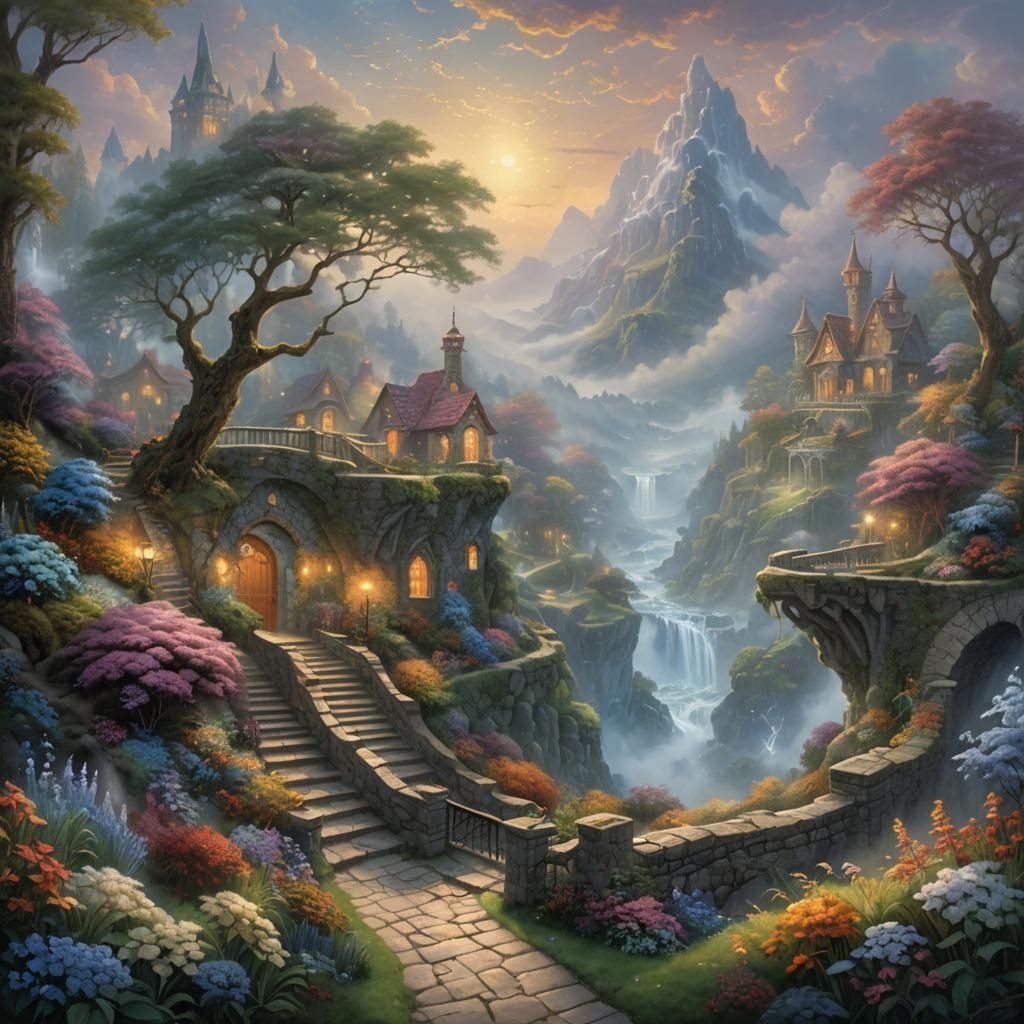 Mystical Dream: Divine Creation in Ethereal Style