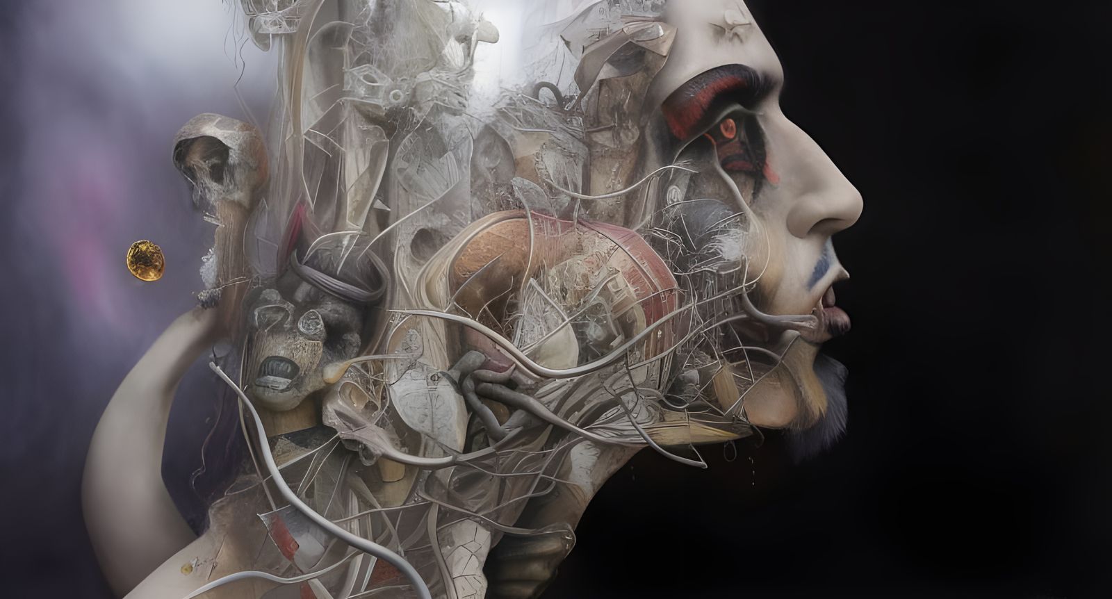 Futuristic Cityscape with Bizarre Creatures, Hyperrealistic ...