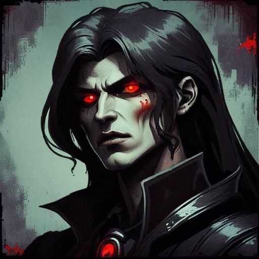 Vampire Attack in Dark Alley: Pixel Art Horror