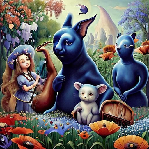 Dreamlike Utopia: Surrealist Oil Painting of a Fantasy World