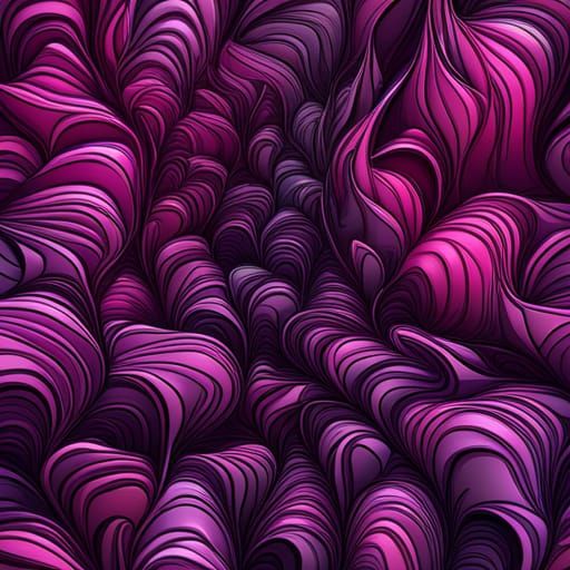 Melting Metal Carnations in Abstract Fractal Style