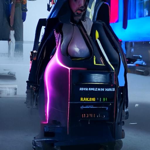 Cyberpunk 2099 Neon Cityscape in Blade Runner Style