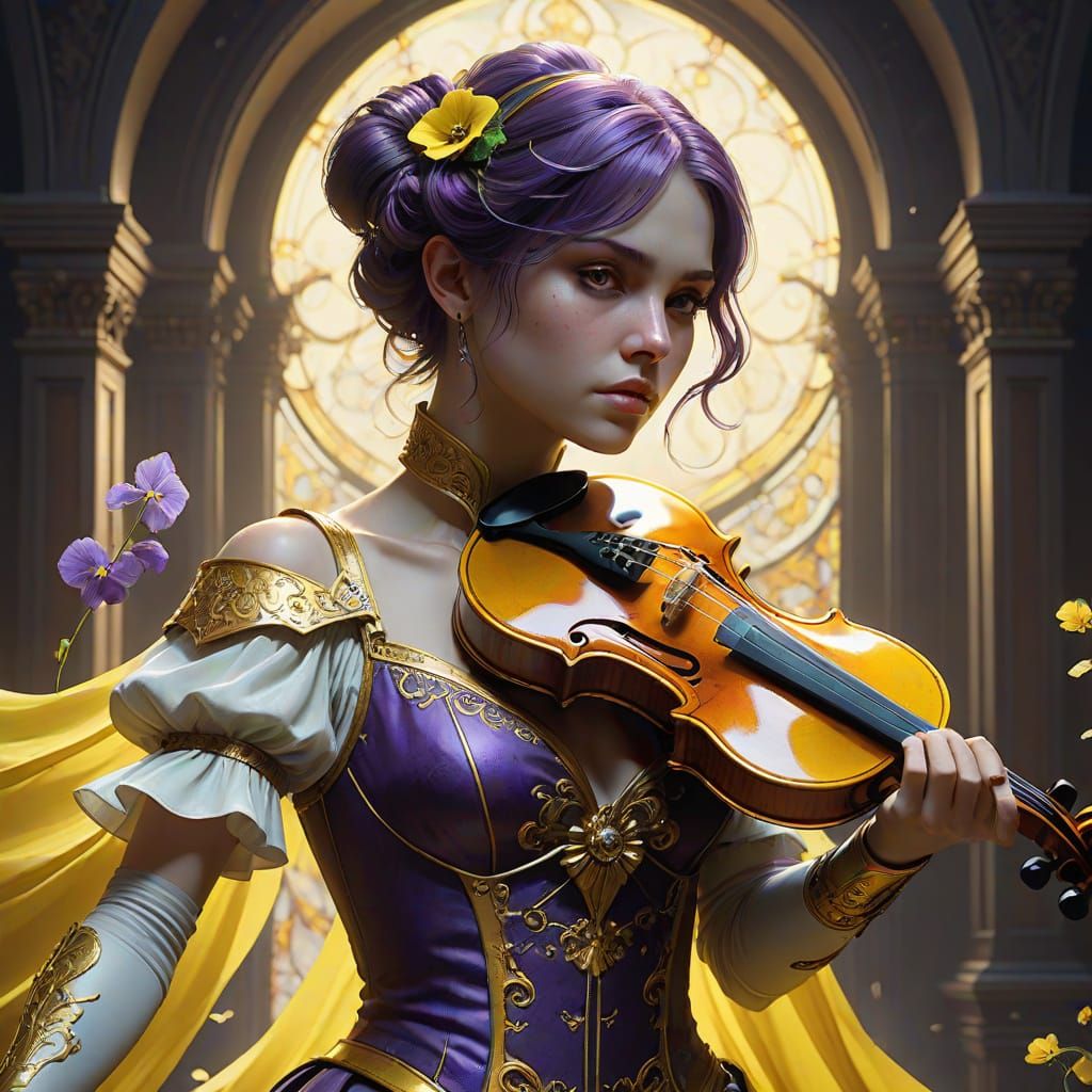 Dark Fantasy Fight Scene in Digital Art Style