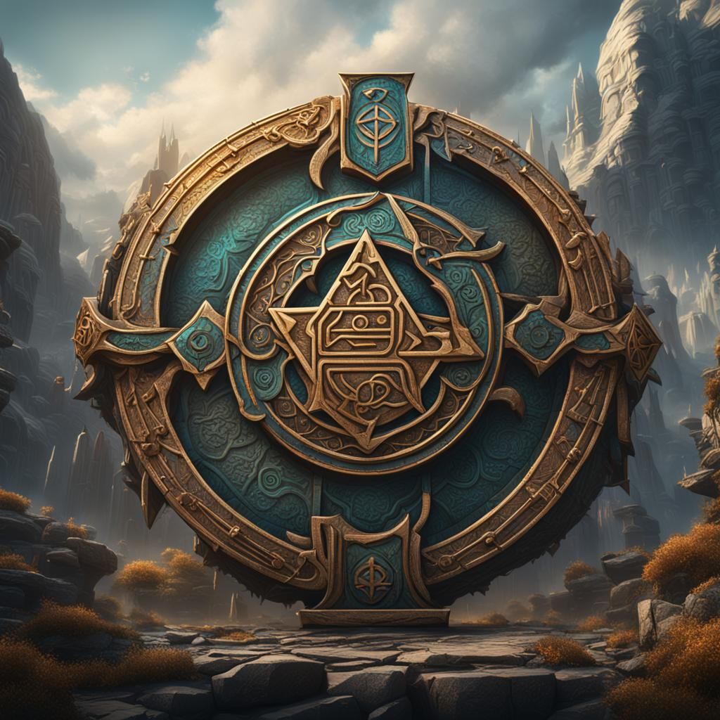 Abstractum Logo with Old Norse Elements