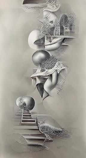 Bold Monochrome Abstract Forms