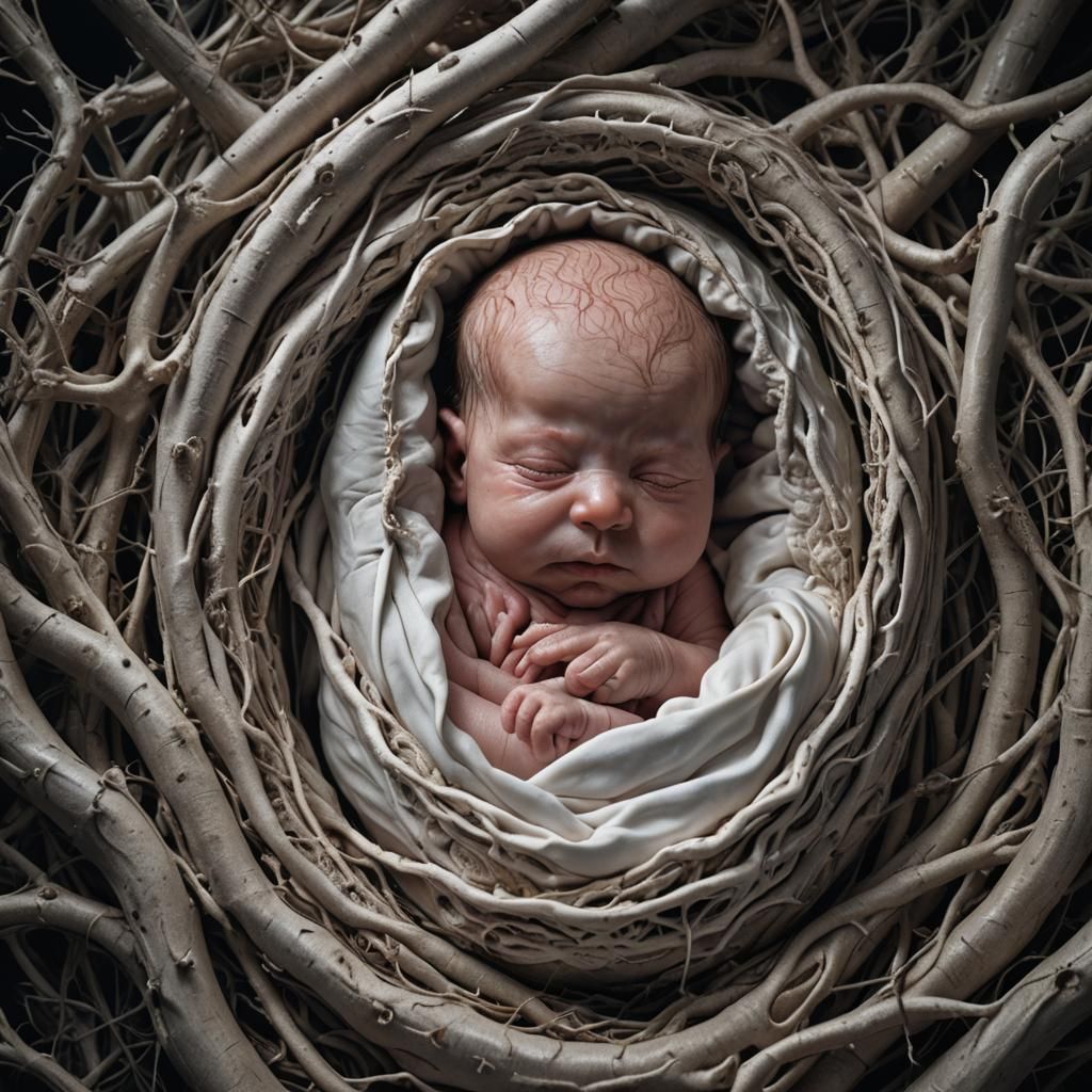 Hyperrealistic Caul Birth in High Definition