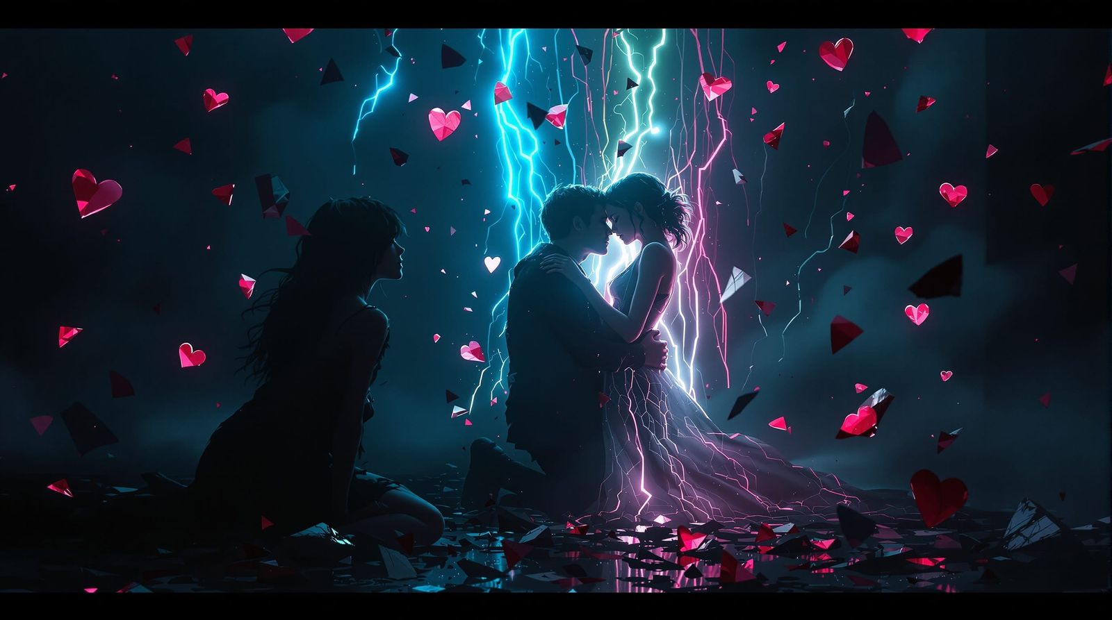 Anguish in the Neon Night: Surreal Heartbreak