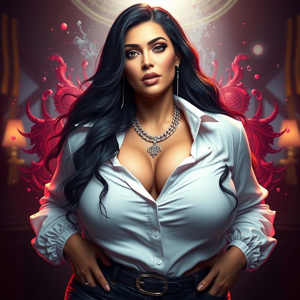 Kim Kardashian in a Stunning, Fantastical Scene with Broken ...
