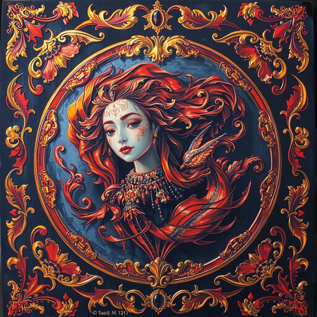 Etcher's Etching of an Artist's Sketch