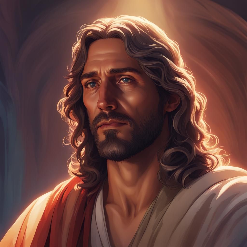 Jesus and Judas Portrait in Dynamic Lighting