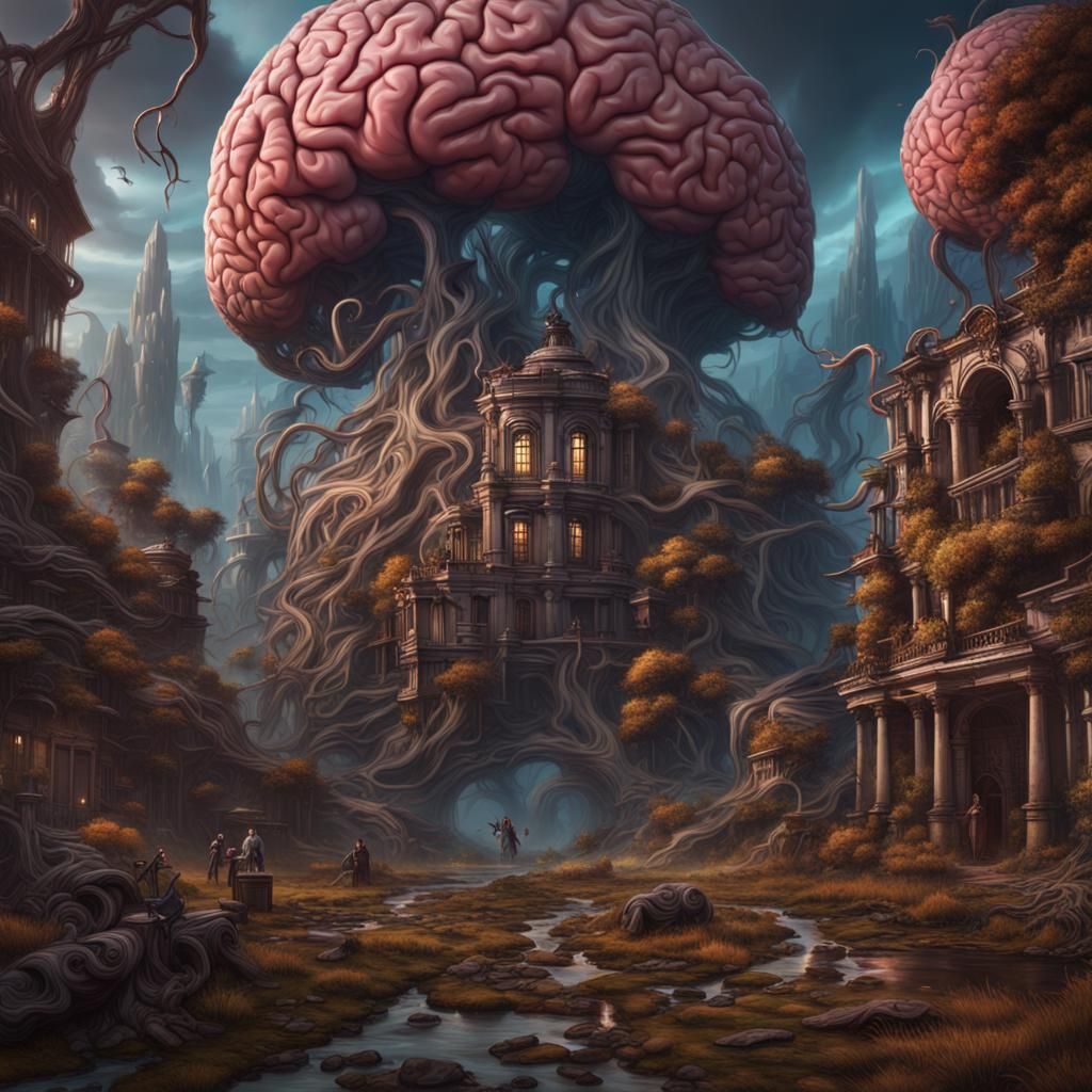 Surreal Matte Painting with Intricate Details