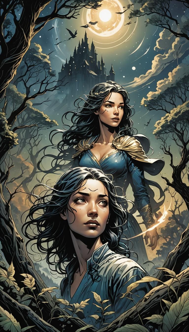 Cosmic Night: Comic Book Style Universe Art