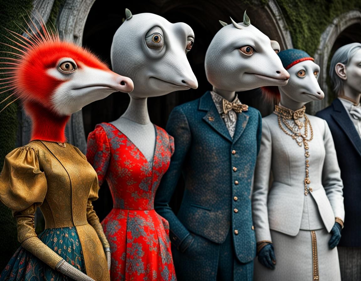 Surreal Alien Restaurant Celebration: Photorealistic Masterp...