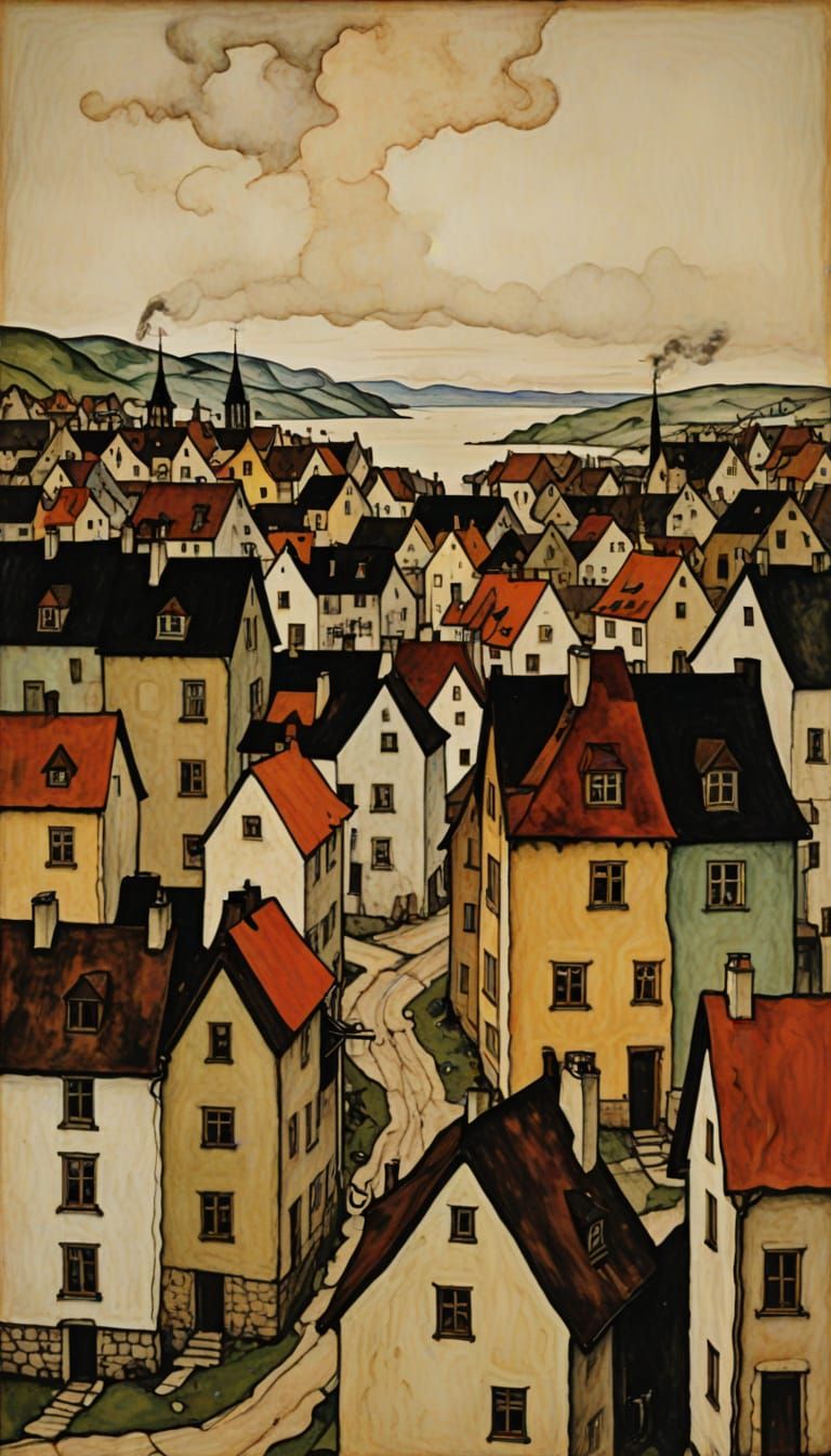 Hot Humid Day in Surreal Digital Painting Style