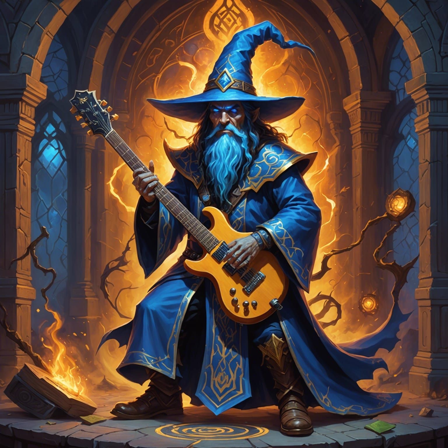 Wizard Shreds Guitar at Fantastical Concert