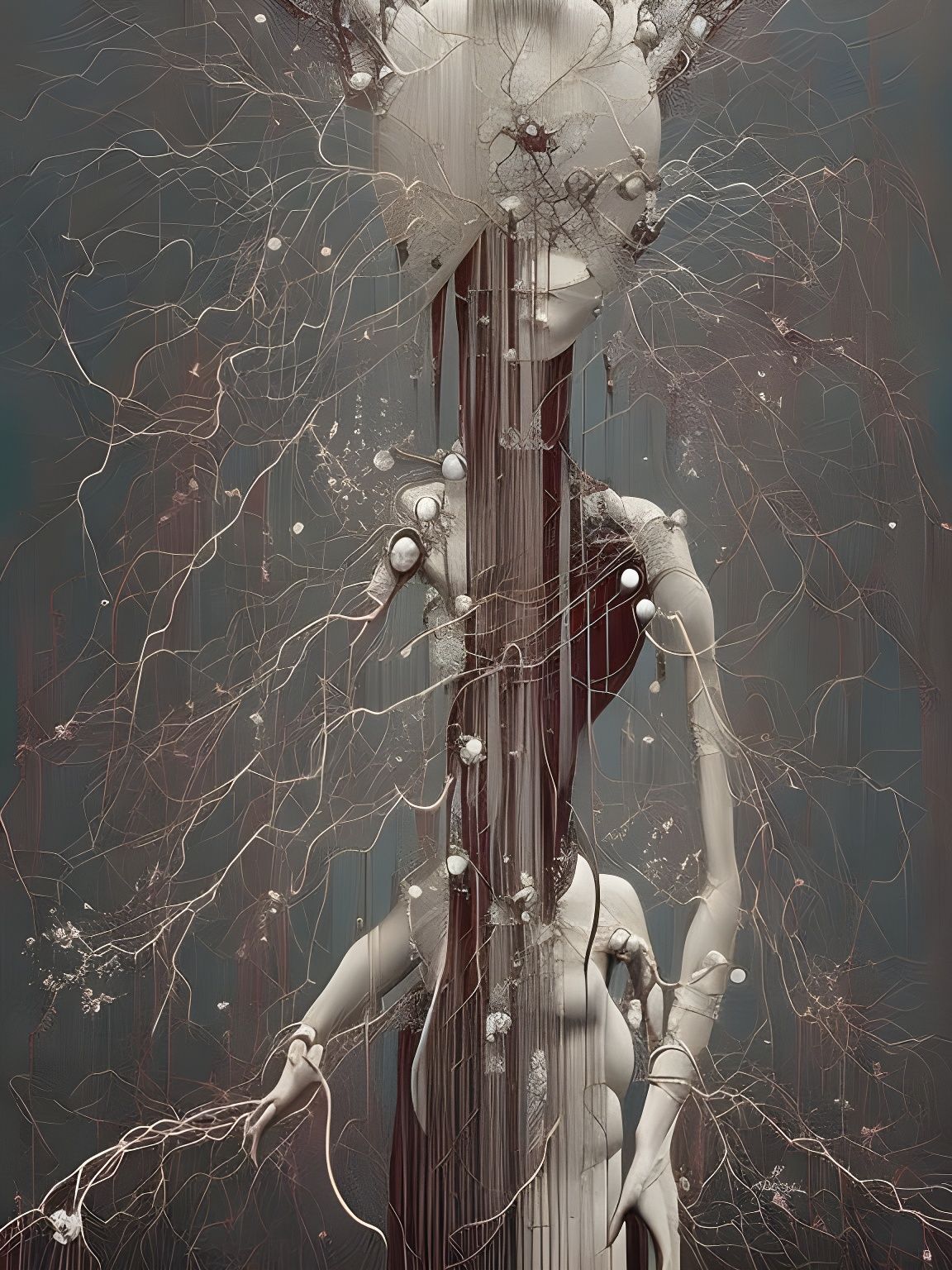 Electrical Neuronal Network Artwork by Samori, Shau, Urschel