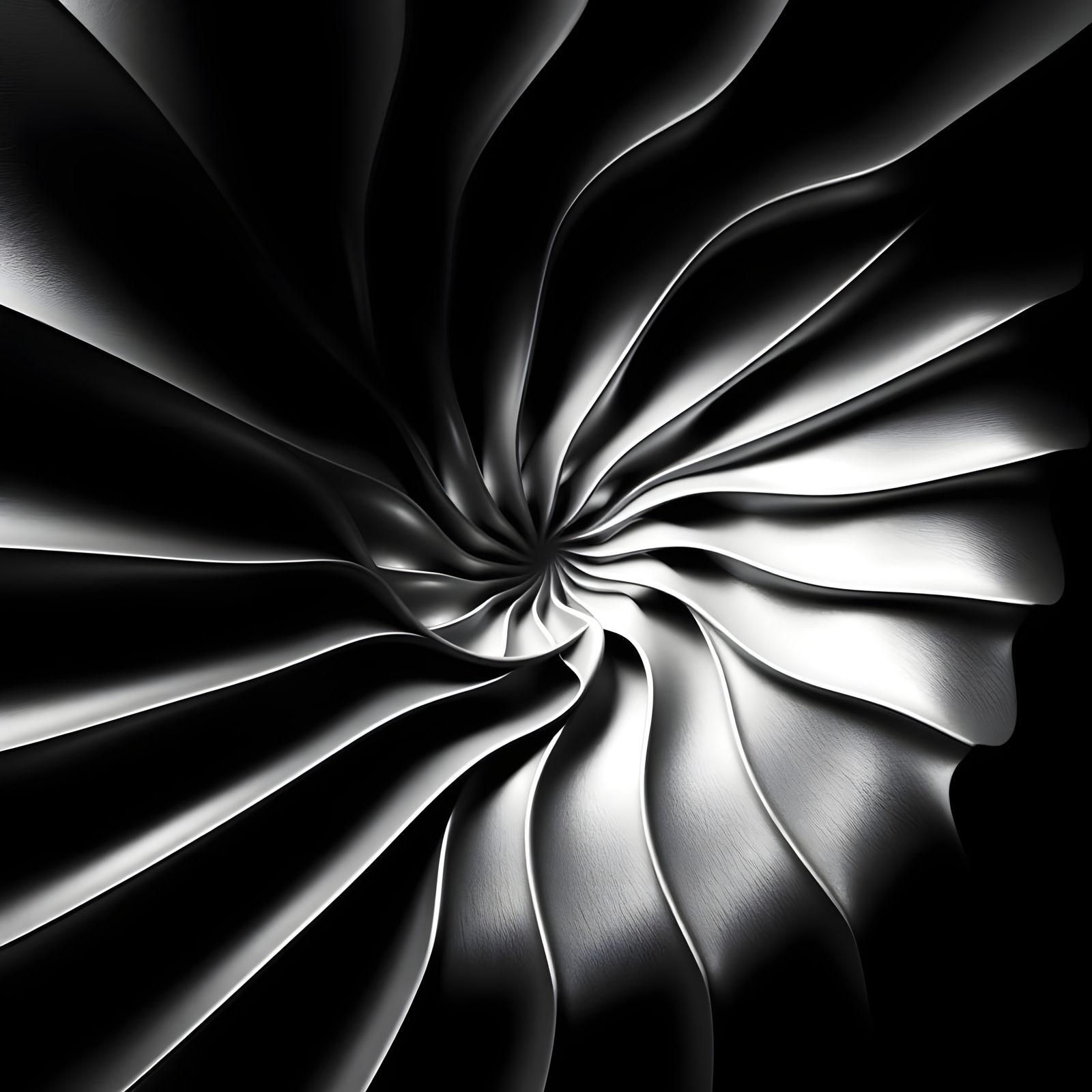 Ulam spiral in Black and white