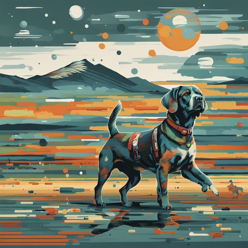 Cartoon Dog Generated by AI