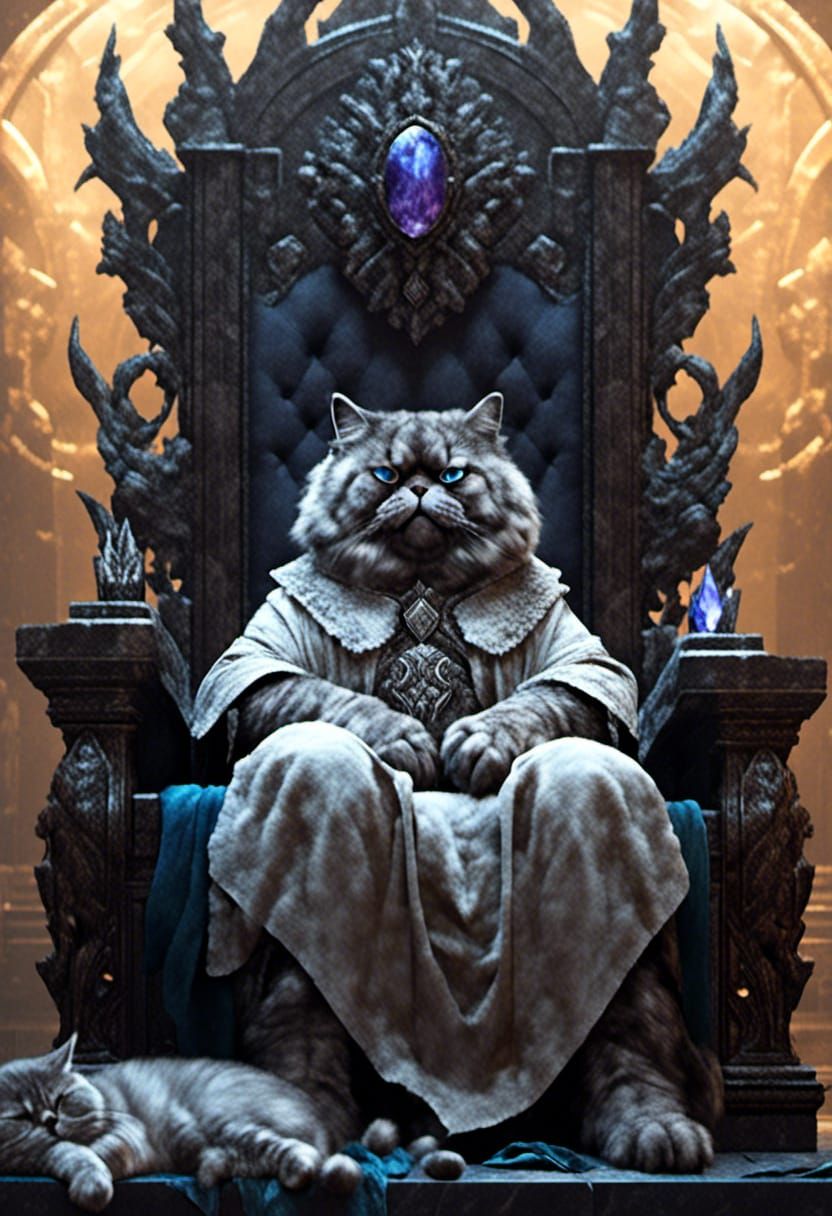 Gothic Cat King and Son