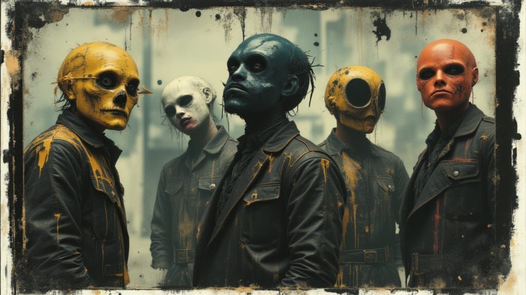 Identity Reversal Portrait with Mask Rebellion