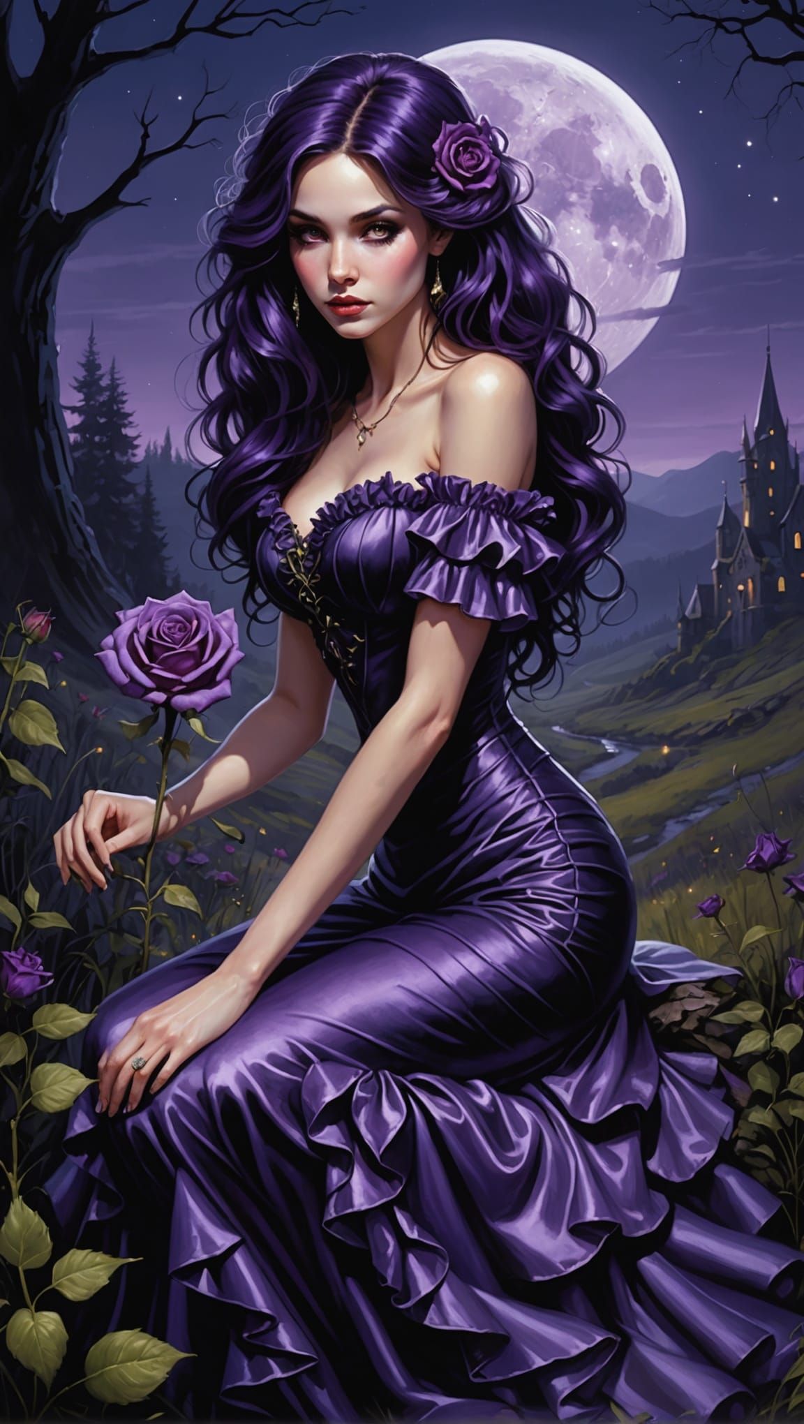 Moorland Fairy's Sorrow: A Digital Art Illustration