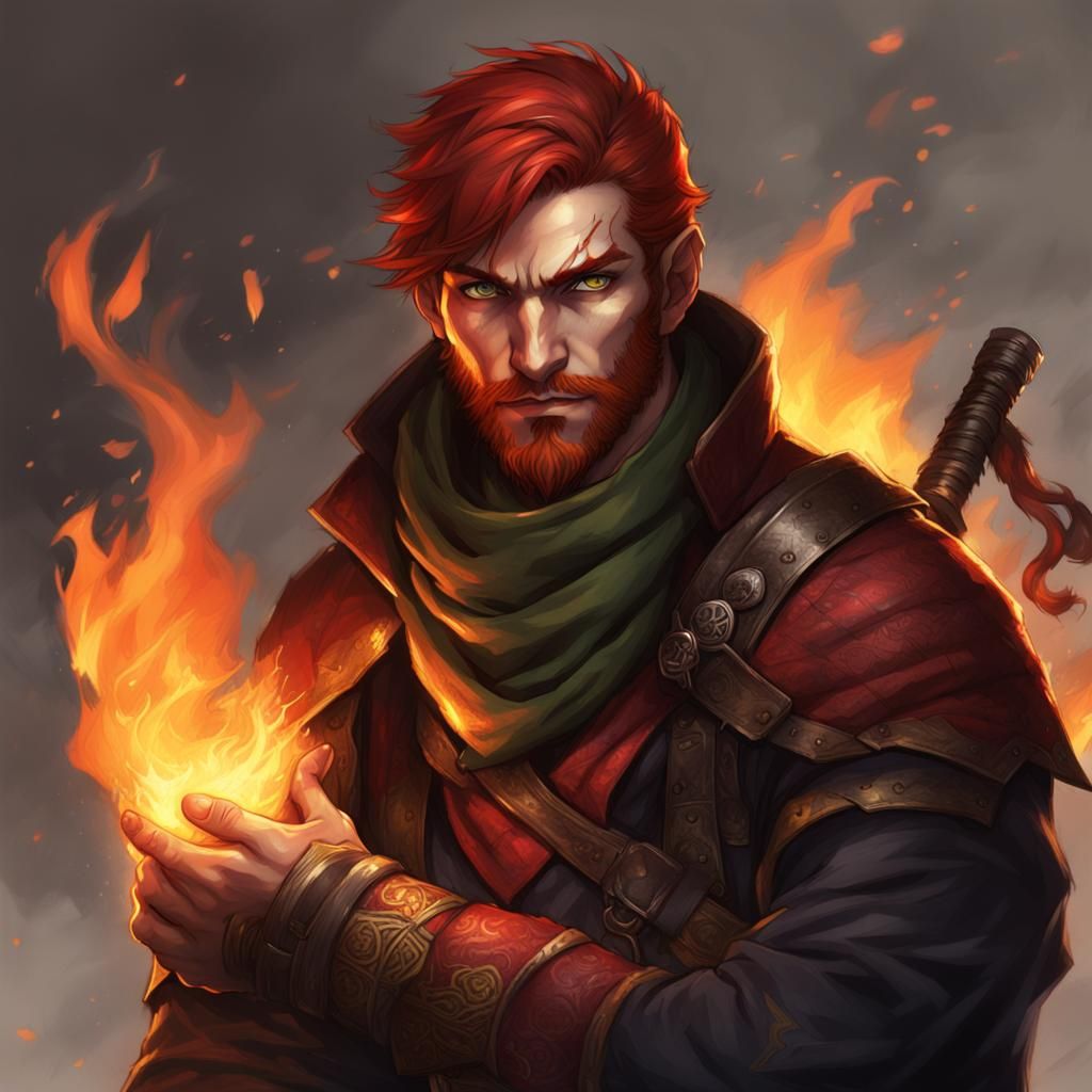 Gensai Rogue Character Concept in Fantasy Art