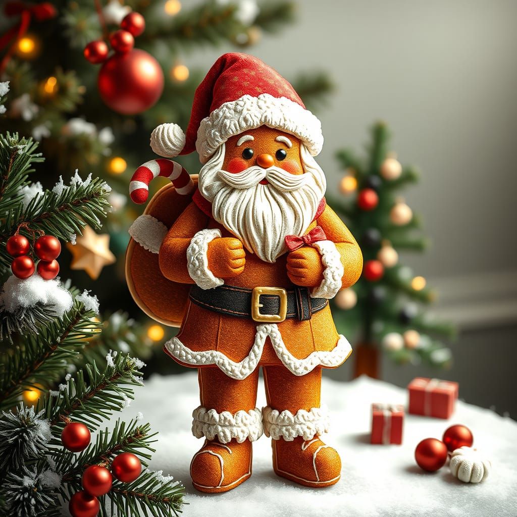 Gingerbread Santa Claus