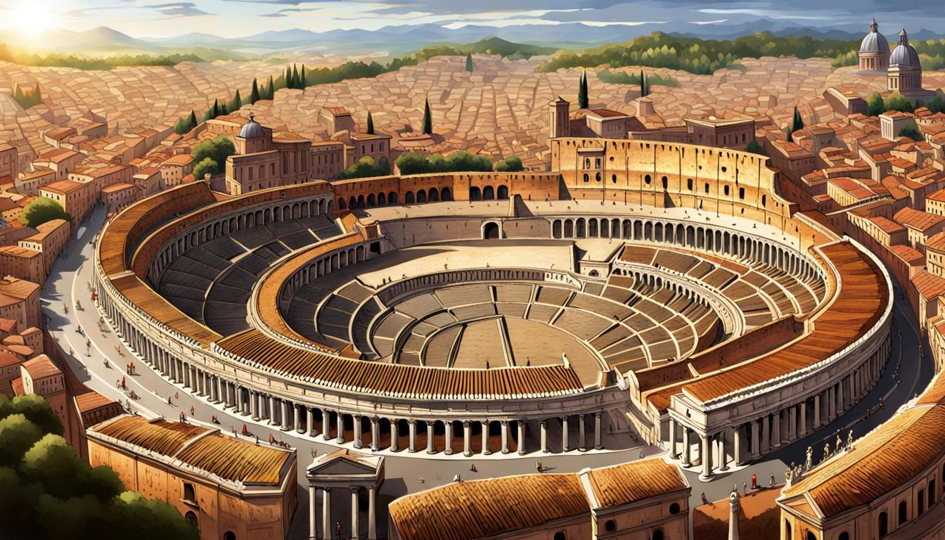 The Eternal Glory of Rome: A Digital Painting