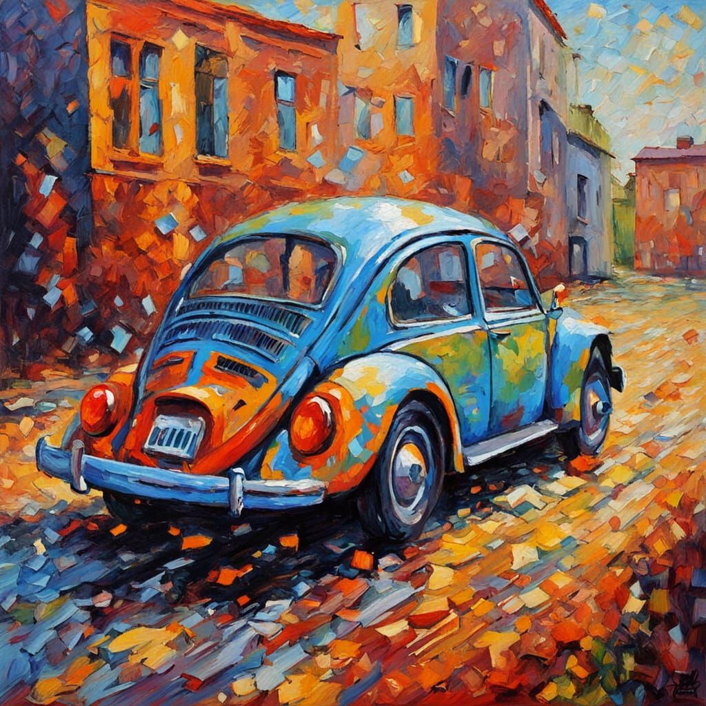 Sleek Beetle Roars to Life Amidst Pterodactyl Flames in Neo-...