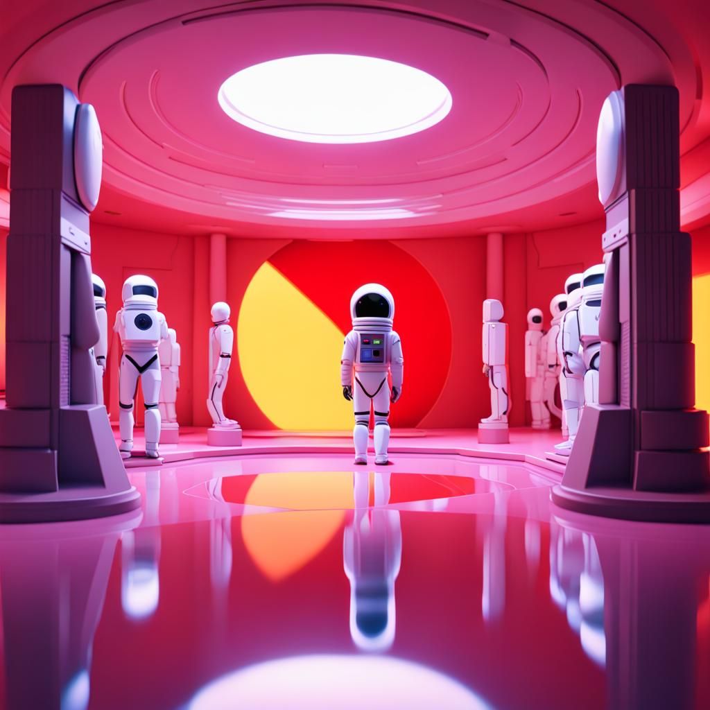 2001: A Space Odyssey in Disney Pixar Style