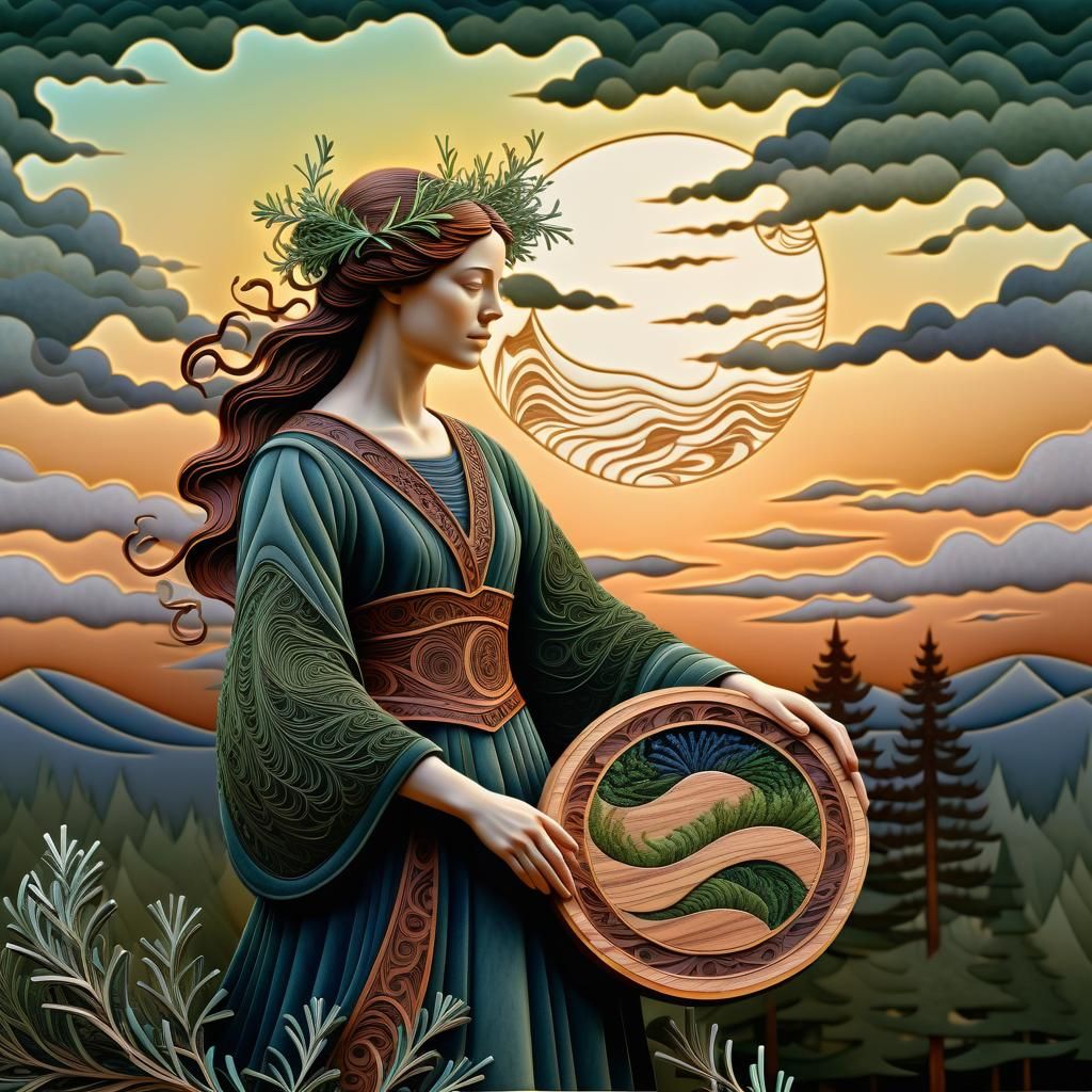 Temperance Personified: Rosemary Tapestry in Dark Fantasy St...