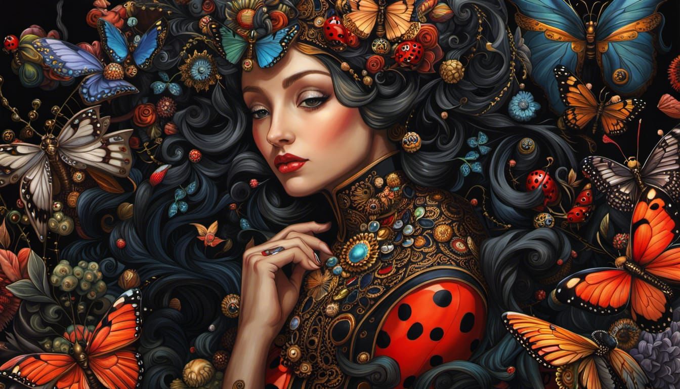 Beautiful Insect Goddess