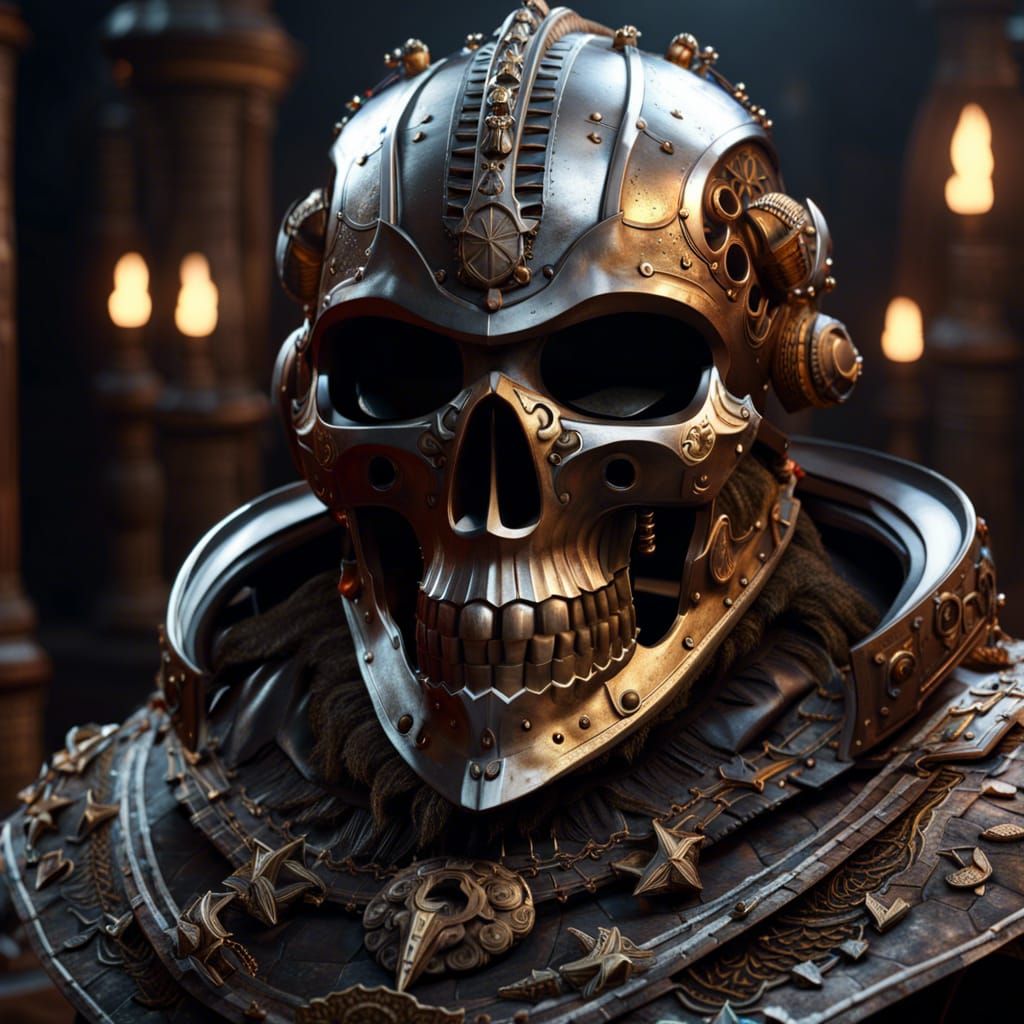 Skull Helmet Fantasy Armor in Unreal Engine 5
