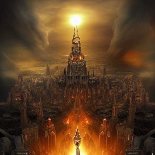 Epic Eye of Sauron: Digital Matte Painting