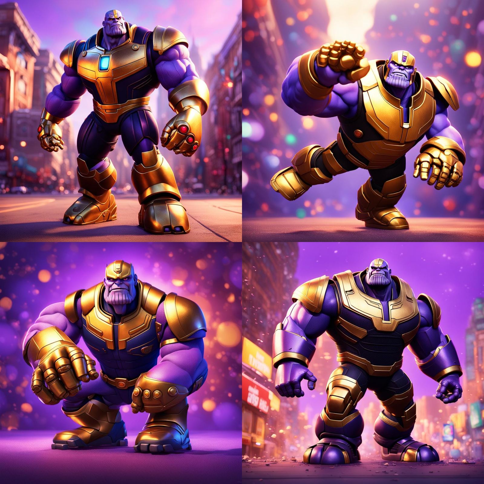 Thanos Snap in Big Hero 6 Pixar Style