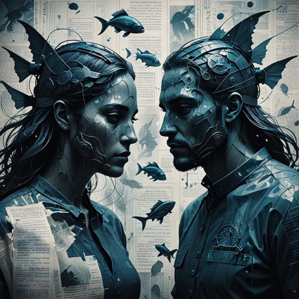 Mysterious Fish-Like Beings Swim Through a Dark Zodiac Tapes...