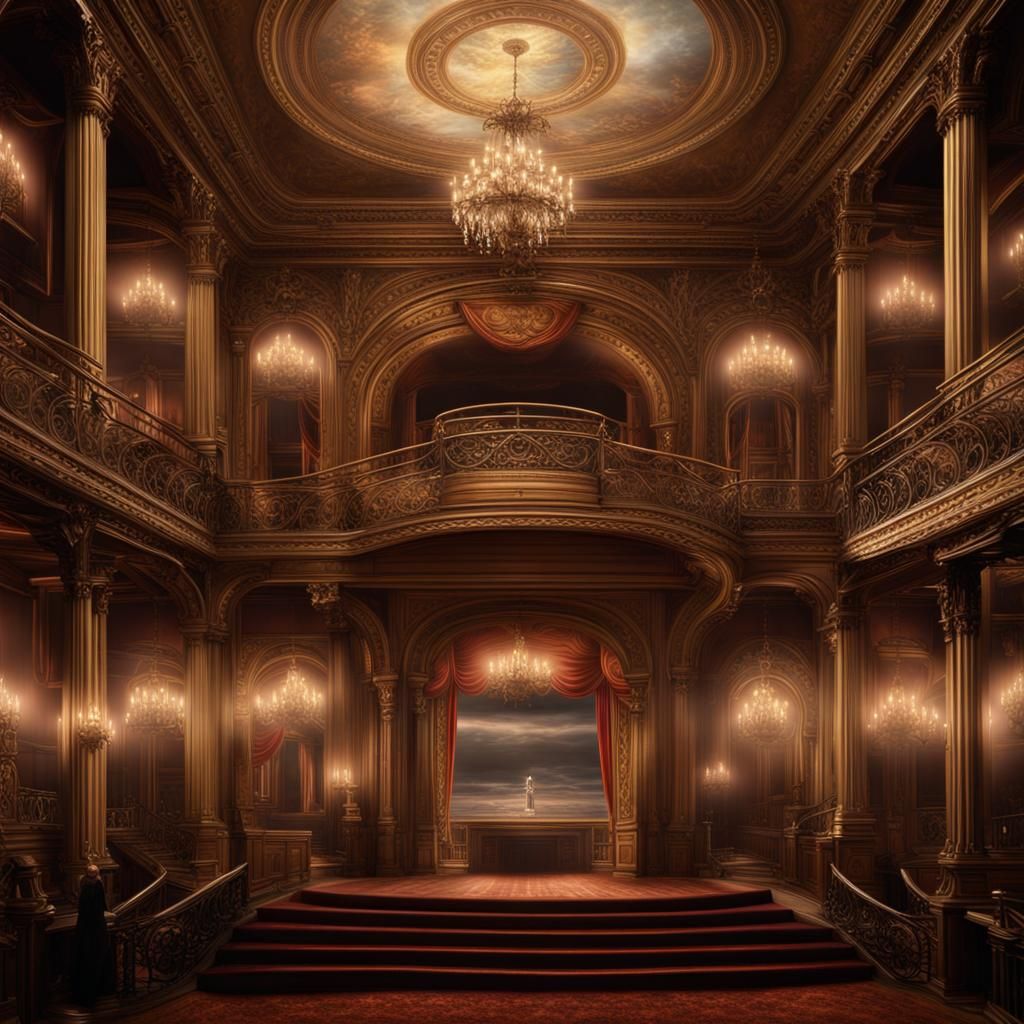 Dramatic Opera House in Digital Matte Painting
