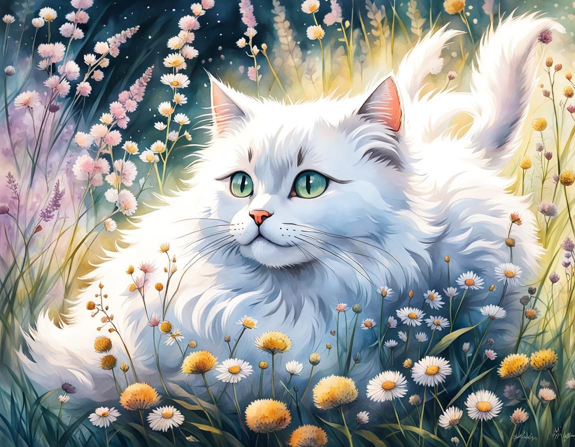 Play around wild flowers