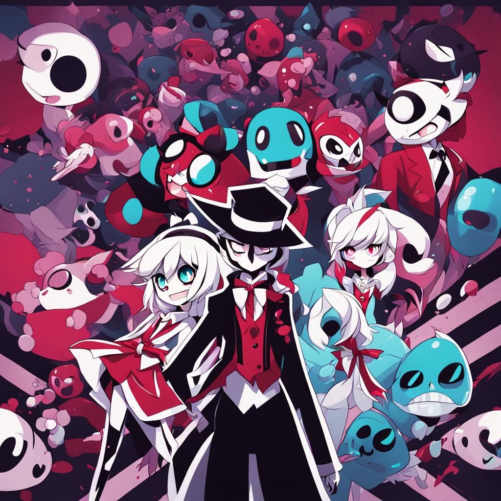 Vibrant Anime Art Inspired by Hazbin Hotel
